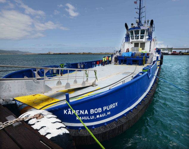 Young Brothers’ new 20million tug dedicated at Kahului homeport